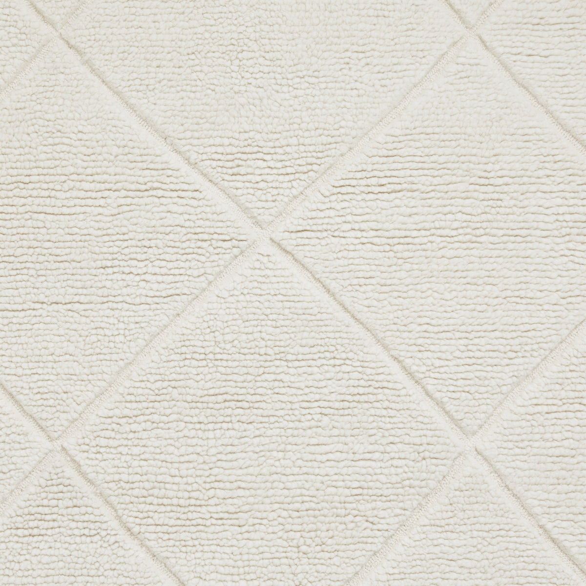 Emerson Diamond Wool Rug Natural from Roseland Furniture