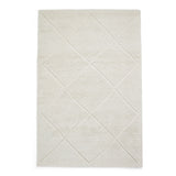 Emerson Diamond Wool Rug Natural from Roseland Furniture