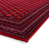Belvett Traditional Diamond Pattern Rug Red from Roseland Furniture