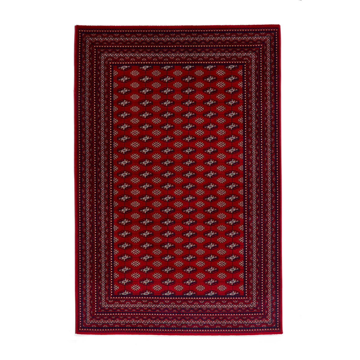 Belvett Traditional Diamond Pattern Rug Red from Roseland Furniture
