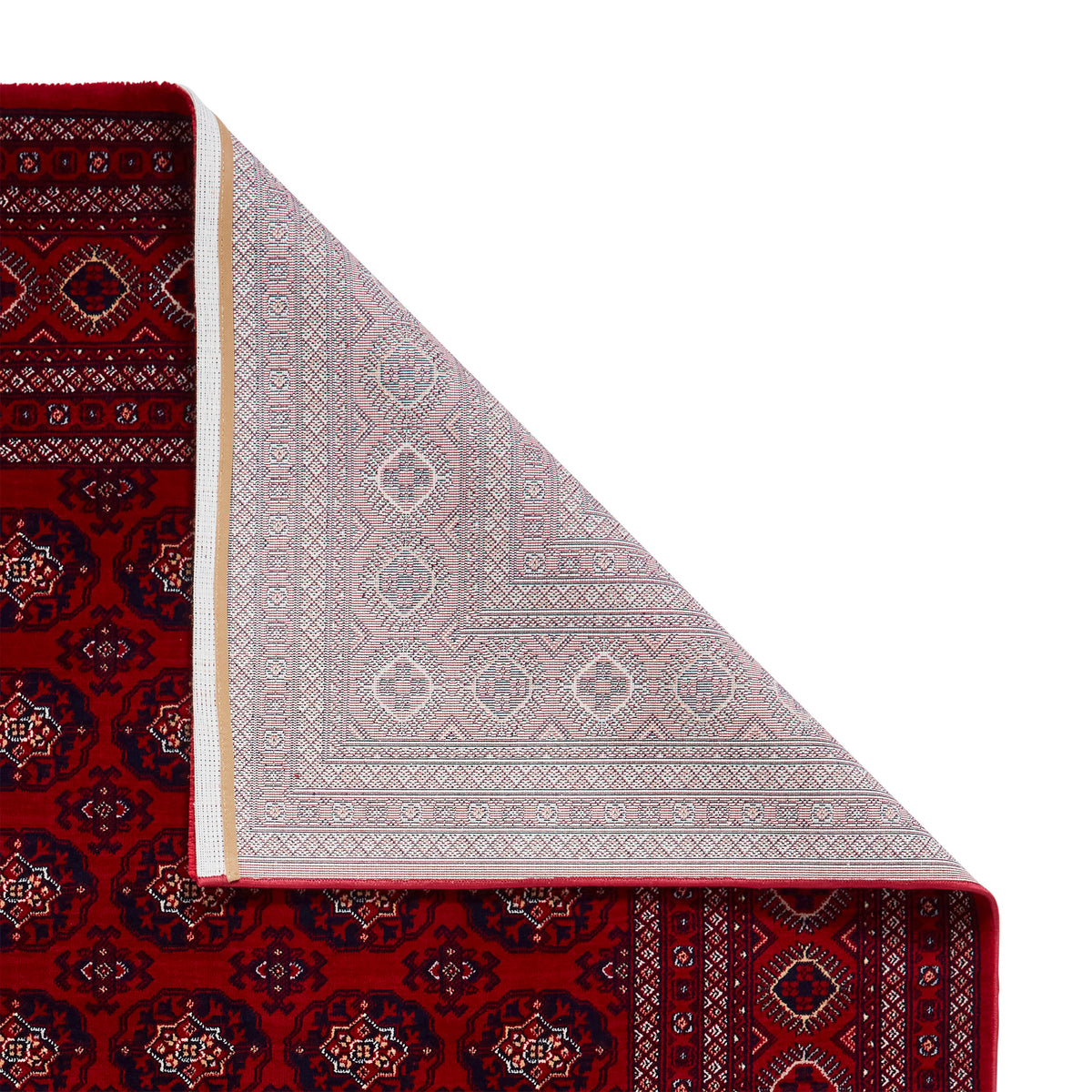Hopewell Traditional Circle Pattern Rug Red from Roseland Furniture
