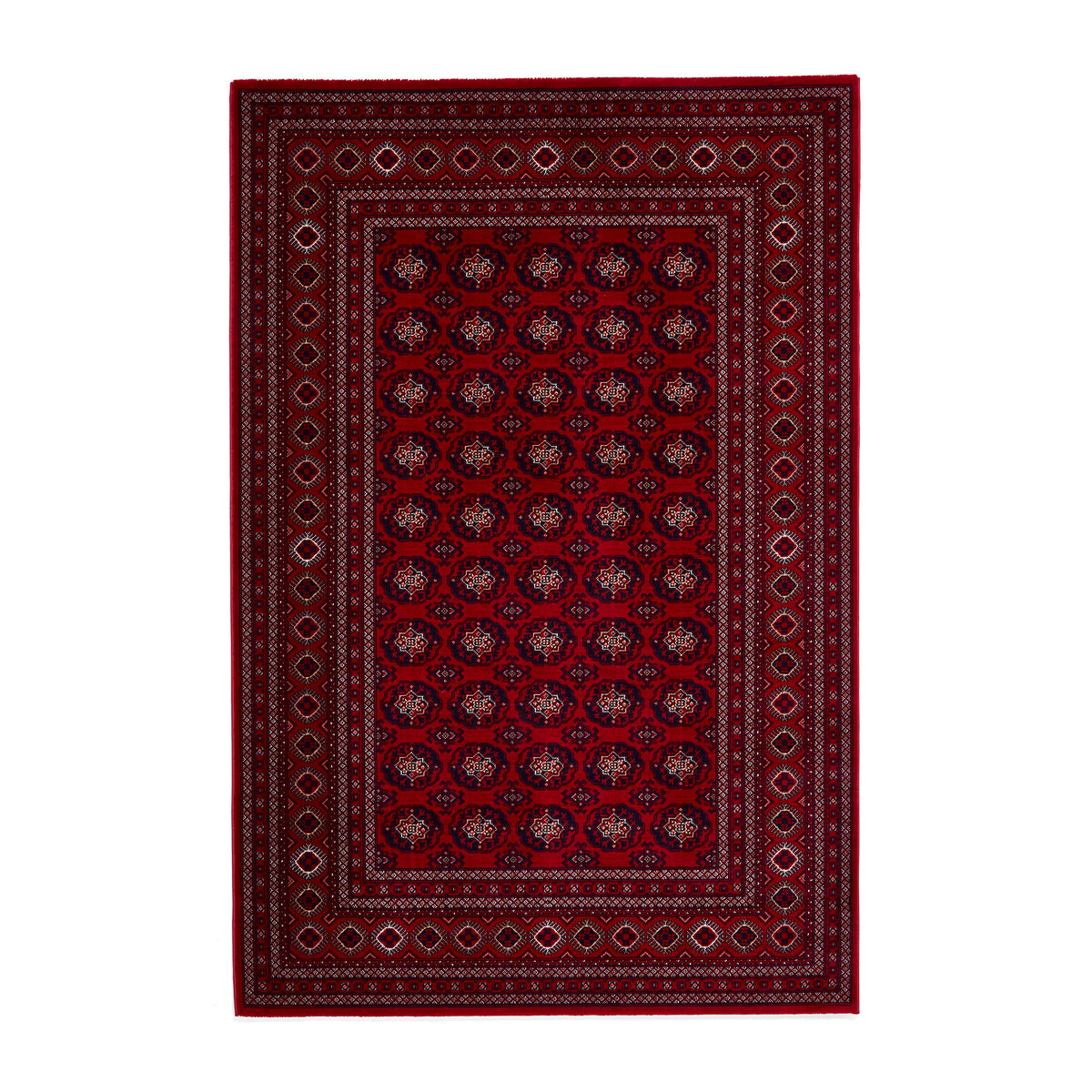 Hopewell Traditional Circle Pattern Rug Red from Roseland Furniture