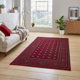 Hopewell Traditional Circle Pattern Rug Red from Roseland Furniture