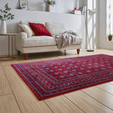 Hopewell Traditional Circle Pattern Rug Red from Roseland Furniture