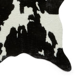 Bellaire Faux Cow Print Rug Black White from Roseland Furniture