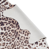 Dakar Faux Fur Leopard Print Rug Brown Beige from Roseland Furniture