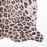 Dakar Faux Fur Leopard Print Rug Brown Beige from Roseland Furniture