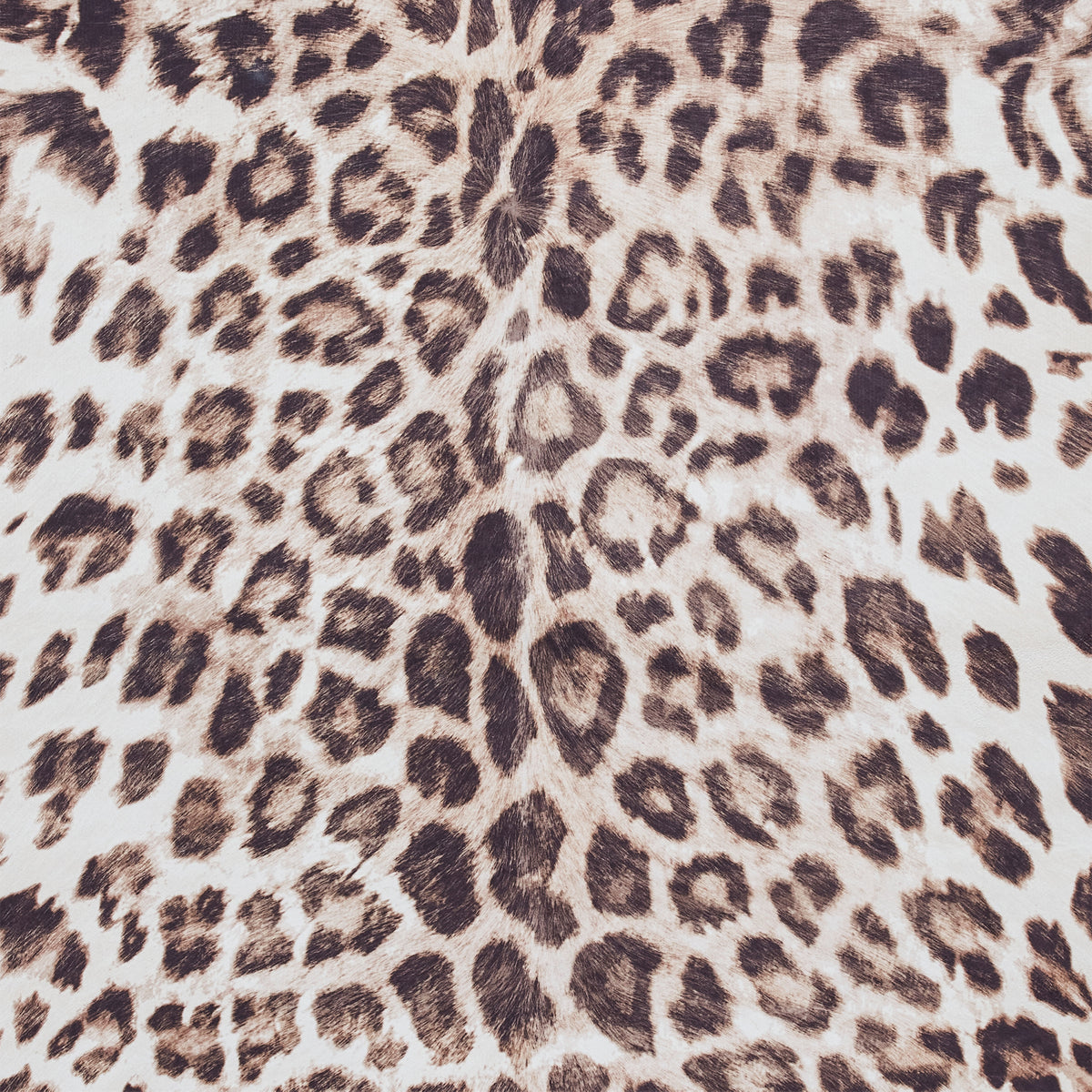 Dakar Faux Fur Leopard Print Rug Brown Beige from Roseland Furniture