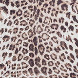 Dakar Faux Fur Leopard Print Rug Brown Beige from Roseland Furniture
