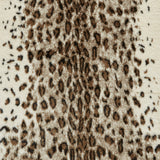 Kadune Faux Fur Leopard Print Rug Brown White from Roseland Furniture