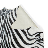 Faux Fur Zebra Print Rug Black White from Roseland Furniture