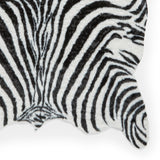 Faux Fur Zebra Print Rug Black White from Roseland Furniture