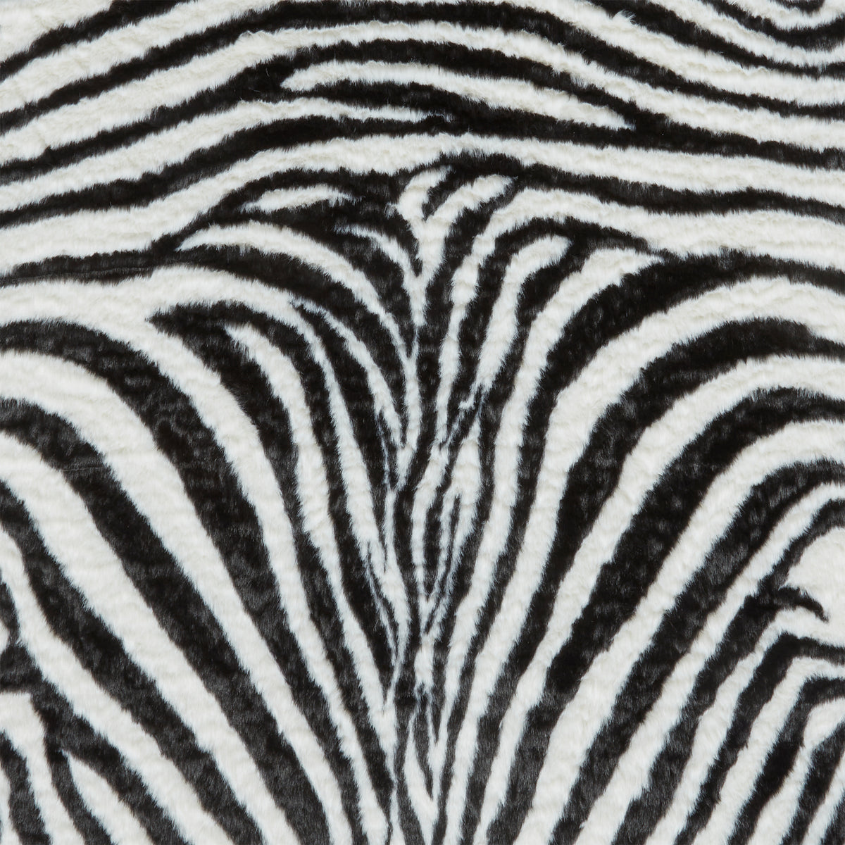 Faux Fur Zebra Print Rug Black White from Roseland Furniture