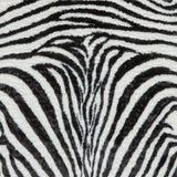 Faux Fur Zebra Print Rug Black White from Roseland Furniture
