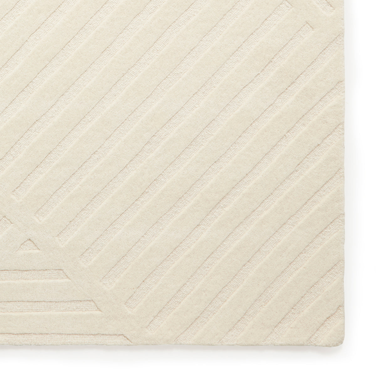 Sedra Diagonal Imprinted Rug Ivory from Roseland Furniture