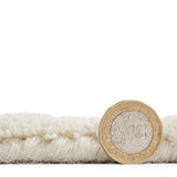 Sedra Diagonal Imprinted Rug Ivory from Roseland Furniture