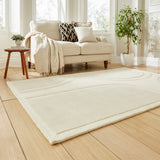 Sedra Curve Imprinted Rug Ivory from Roseland Furniture
