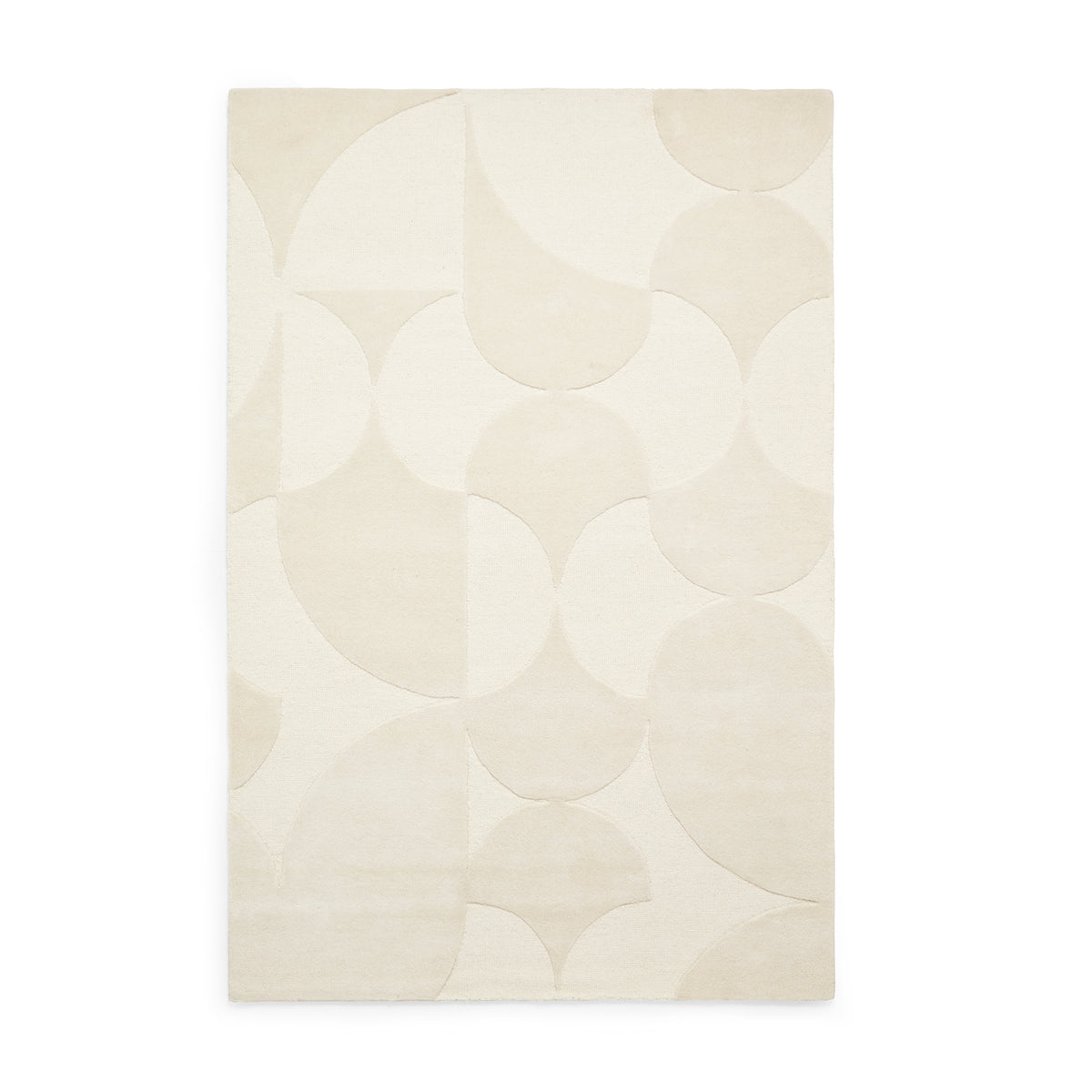 Sedra Geometric Imprinted Rug Ivory from Roseland Furniture