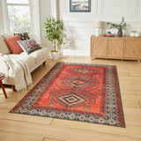 Birchall Washable Tribal Design Rug Red from Roseland Furniture