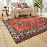 Birchall Washable Tribal Design Rug Red from Roseland Furniture