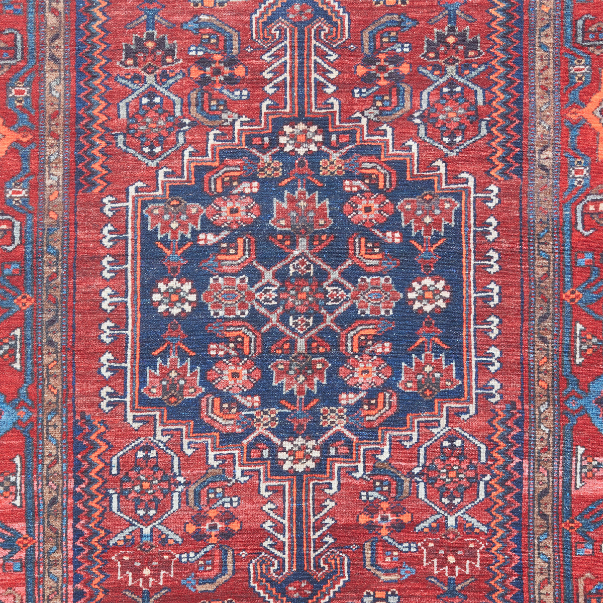 Birchall Washable Persian Design Rug Red from Roseland Furniture
