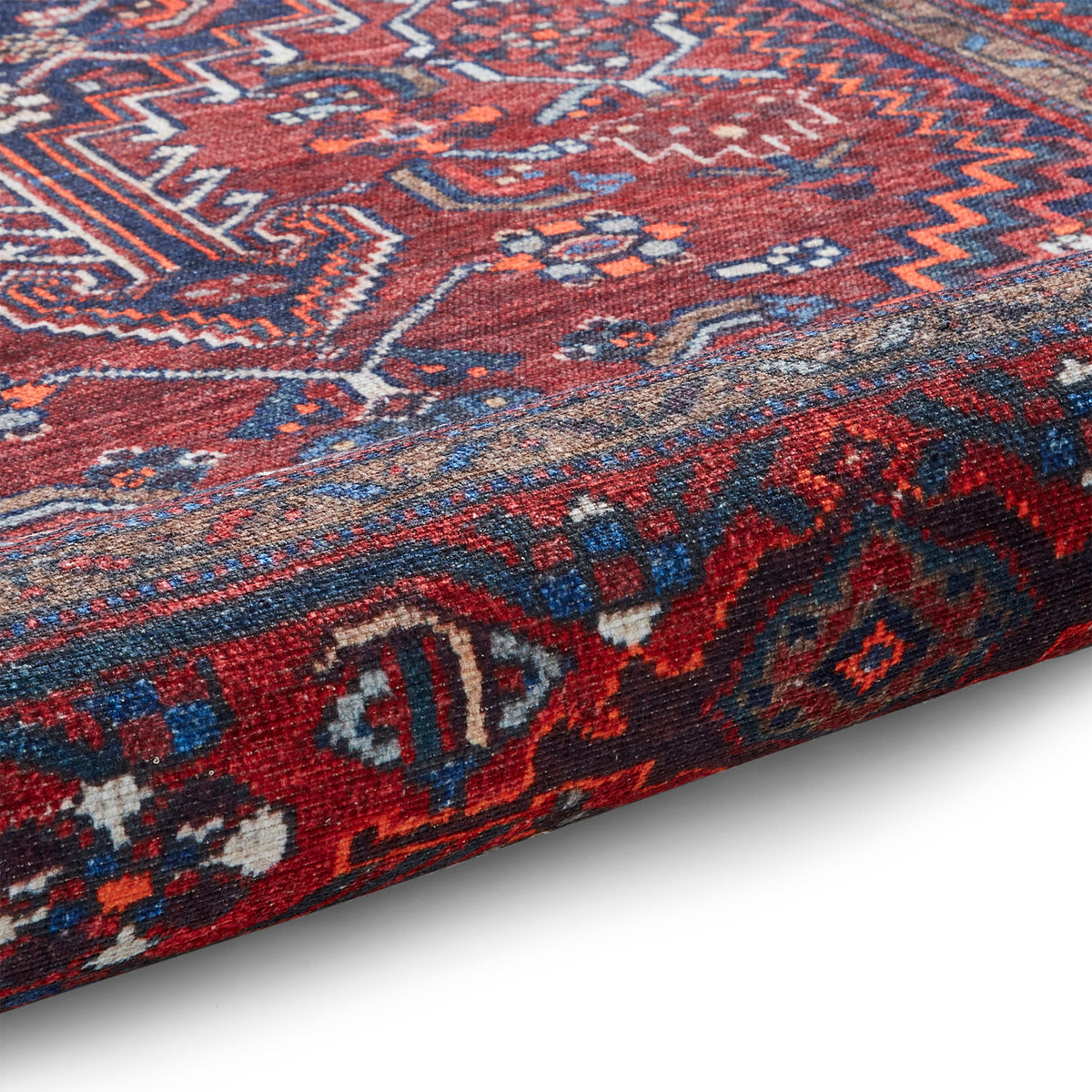 Birchall Washable Persian Design Rug Red from Roseland Furniture