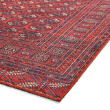 Birchall Washable Medallion Design Rug Red from Roseland Furniture