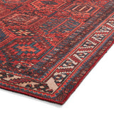 Birchall Washable Aztec Design Rug Red from Roseland Furniture