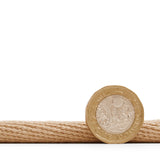 Ford Herringbone Jute Border Rug Beige from Roseland Furniture