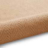 Ford Herringbone Jute Border Rug Beige from Roseland Furniture