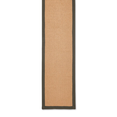 Ford Herringbone Jute Border Rug