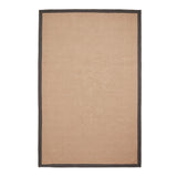 Ford Herringbone Jute Border Rug Charcoal from Roseland Furniture