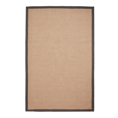 Ford Herringbone Jute Border Rug