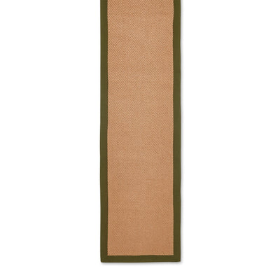 Ford Herringbone Jute Border Rug