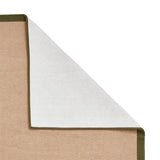 Ford Herringbone Jute Border Rug Green from Roseland Furniture