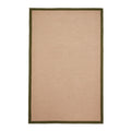 Ford Herringbone Jute Border Rug Green from Roseland Furniture