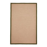 Ford Herringbone Jute Border Rug Green from Roseland Furniture