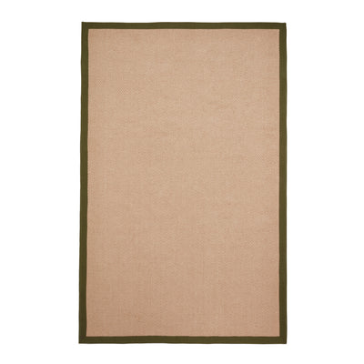 Ford Herringbone Jute Border Rug