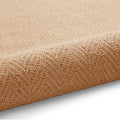 Ford Herringbone Jute Border Rug Navy from Roseland Furniture