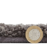 Mackenzie Washable Shaggy Rug Grey from Roseland Furniture