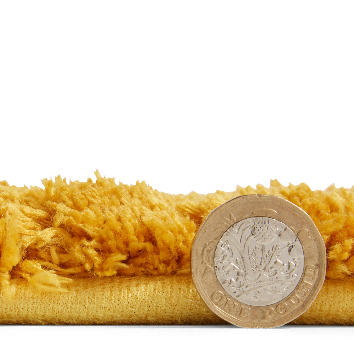 Mackenzie Washable Shaggy Rug Ochre from Roseland Furniture