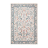 Rosa Classic Floral Print Rug Beige Blue from Roseland Furniture