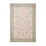 Rosa Classic Floral Print Rug Beige Green from Roseland Furniture