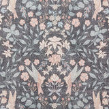 Rosa Classic Floral Print Rug Dark Blue from Roseland Furniture