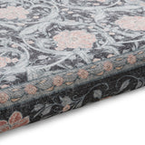 Aubrie Classic Floral Print Rug Dark Blue from Roseland Furniture