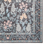 Mila Classic Floral Print Rug Dark Blue from Roseland Furniture
