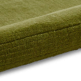 Lauder Plain Wool Border Rug Green from Roseland Furniture