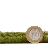 Lauder Plain Wool Border Rug Green from Roseland Furniture