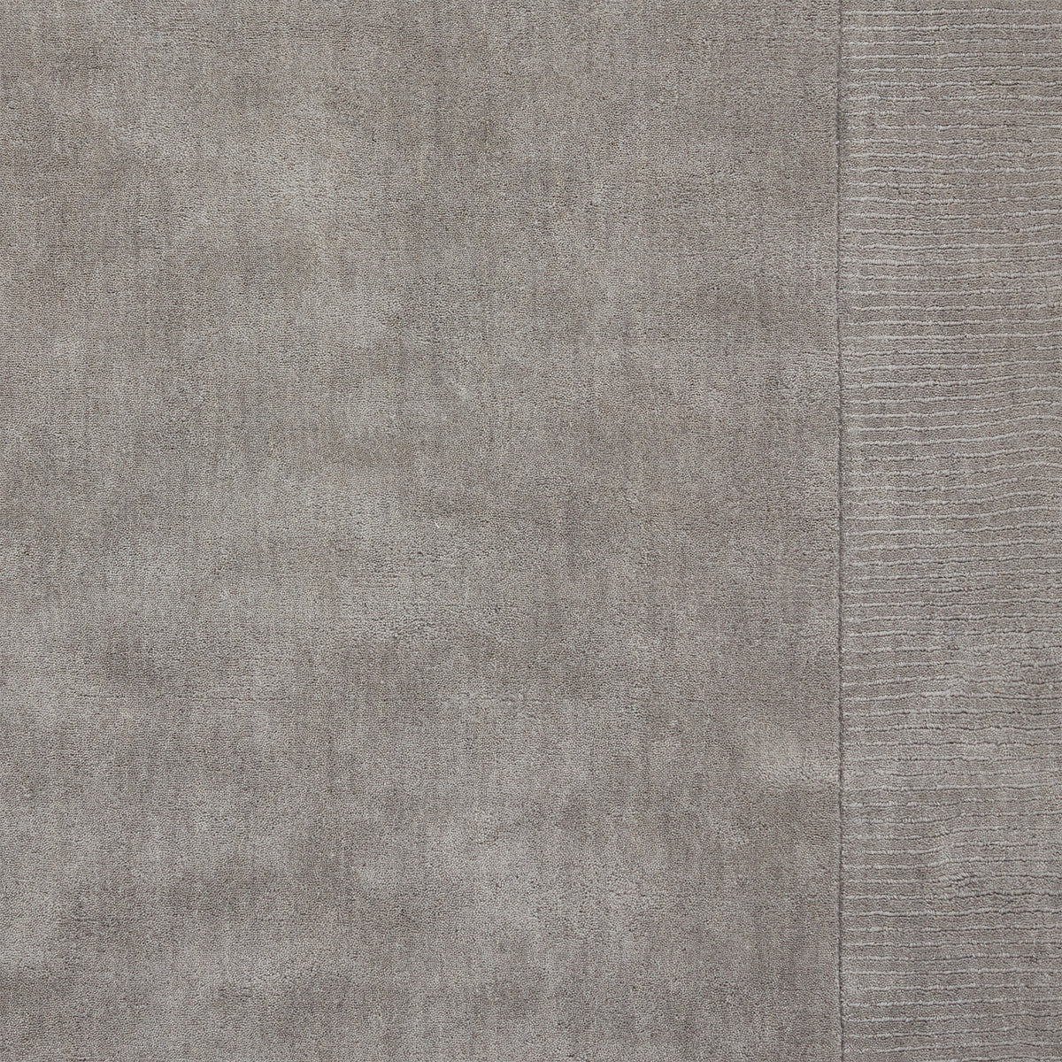 Lauder Plain Wool Border Rug Grey from Roseland Furniture