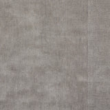 Lauder Plain Wool Border Rug Grey from Roseland Furniture